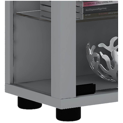 Artikelbild 2 für VCM my home Lumo Mini Vitrine silber 8 Fachböden mit Beleuchtung, Artikelnummer 781190