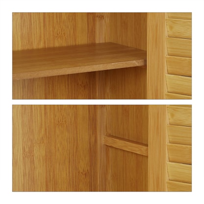 Artikelbild 3 für relaxdays Waschmaschinenschrank, 10020299_0 braun 3 Fachböden 70,0 x 22,5 x 176,0 cm, Artikelnummer 518987