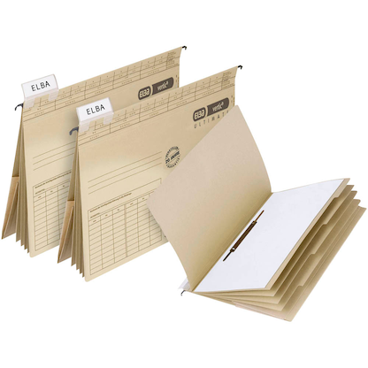 Artikelbild 4 für ELBA Personalhefter vertic ULTIMATE Karton naturbraun DIN A4 4x kaufmännische Heftung, 5 St., Artikelnummer 393934