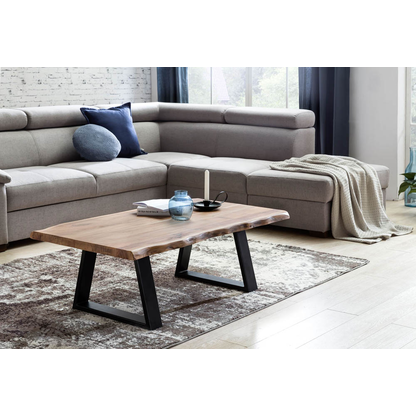 Artikelbild 4 für WOHNLING Couchtisch rechteckig Massivholz akazie 115,0 x 60,0 x 40,0 cm, 1 St., Artikelnummer 905627