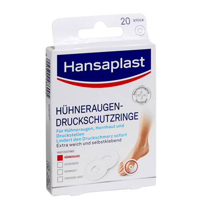 Artikelbild für Hansaplast Hühneraugen-Druckschutzringe 741786 weiß, 20 St., Artikelnummer 148567