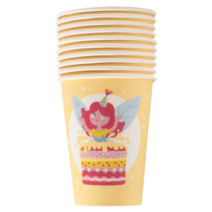 Artikelbild für PROnappe Einweg-Kaffeebecher Fee mehrfarbig 200,0 ml, 10 St., Artikelnummer 347136