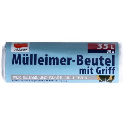 Artikelbild für quickpack Müllbeutel 35,0 l weiß, 30 St., Artikelnummer 148997