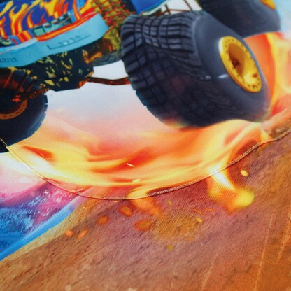 Artikelbild 6 für ROTH Jungen Kinder Malschürze Monstertruck Fire blau Einheitsgröße 1 St., Artikelnummer 580569