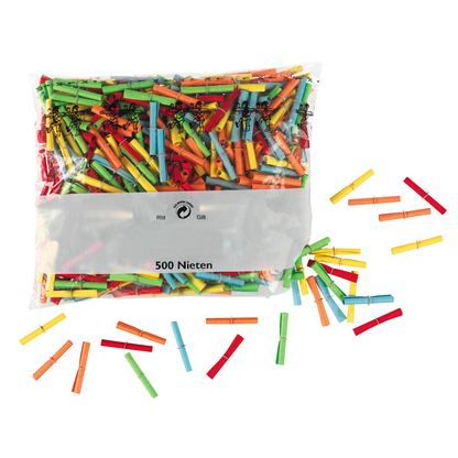 Artikelbild für WOLF & APPENZELLER Nieten Röllchenlose verschiedene lustige Sprüche farbsortiert 500 St., Artikelnummer 238964