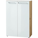 Artikelbild 1 für GERMANIA Aktenschrank Monteria, 4202-242 navarra-eiche, weiß 2 Fachböden 80,0 x 37,0 x 120,0 cm, Artikelnummer 121364