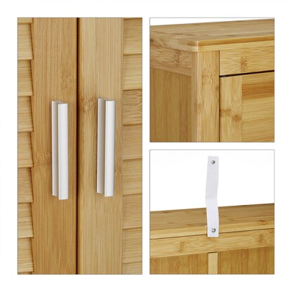 Artikelbild 4 für relaxdays Waschmaschinenschrank, 10020299_0 braun 3 Fachböden 70,0 x 22,5 x 176,0 cm, Artikelnummer 518987