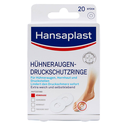 Artikelbild 2 für Hansaplast Hühneraugen-Druckschutzringe 741786 weiß, 20 St., Artikelnummer 148567