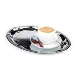 Artikelbild 1 für APS Tablett KAFFEEHAUS silber rund Ø 23,0 cm, Artikelnummer 196806