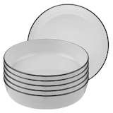 Artikelbild 1 für ID Fine Schalen Modest Black Stolt grau Ø 21,0 cm, 6 St., Artikelnummer 633648