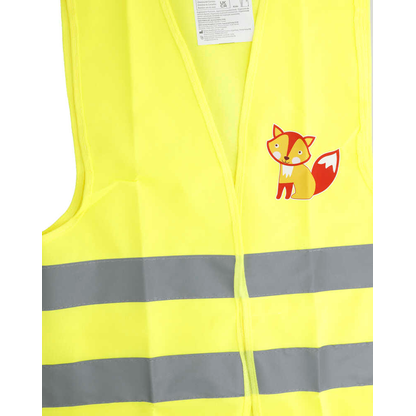 Artikelbild 4 für FIRST AID ONLY® unisex Warnweste FUCHS neongelb Einheitsgröße, Artikelnummer 801153