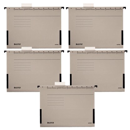 Artikelbild 2 für LEITZ Hängetaschen ALPHA® 1986 grau, 5 St., Artikelnummer 322356