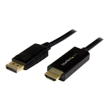 Artikelbild 1 für StarTech.com DisplayPort/HDMI Kabel DP2HDMM1MB 1,0 m schwarz, 1 St., Artikelnummer 964522