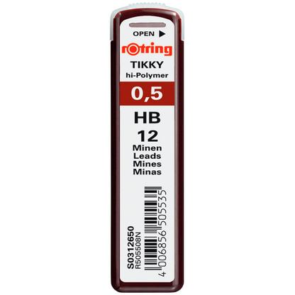 Artikelbild für rotring Feinminen-Bleistiftminen schwarz HB 0,5 mm, 12 St., Artikelnummer 371127