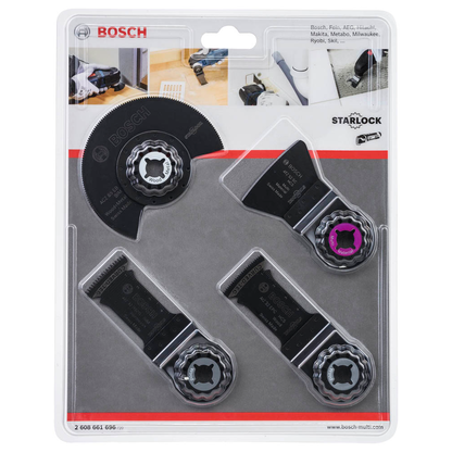 Artikelbild für AKTION: BOSCH Boden-/Einbau-Set Segment- und Tauchsägeblätter-Set 4-teilig, 1 Set mit Prämie nach Registrierung, Artikelnummer 453892