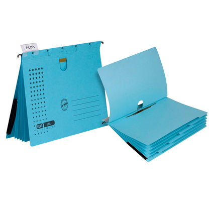 Artikelbild 2 für ELBA Personalhefter chic ULTIMATE Karton blau DIN A4 5x kaufmännische Heftung, 5 St., Artikelnummer 796268