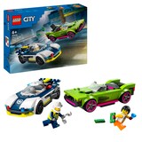 Artikelbild 1 für LEGO® City 60415 Verfolgungsjagd mit Polizeiauto und Muscle Car Bausatz, Artikelnummer 239359
