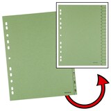 Artikelbild 1 für Trennblätter DIN A4 0-9 grün, 250 g/qm, 100 St., Artikelnummer 203315