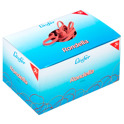 Artikelbild für Läufer Gummibänder Rondella rot 6,0 mm, Ø 125,0 mm, 1,0 kg, Artikelnummer 705097