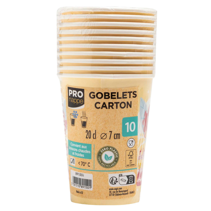 Artikelbild 3 für PROnappe Einweg-Kaffeebecher Fee mehrfarbig 200,0 ml, 10 St., Artikelnummer 347136