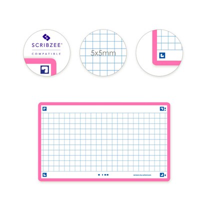 Artikelbild 4 für OXFORD Karteikarten FLASH 2.0 DIN A7 weiß, fuchsia kariert, 80 St., Artikelnummer 371269