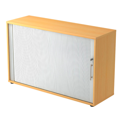 Artikelbild für HAMMERBACHER Rollladenschrank buche, silber 1 Fachboden 120,0 x 40,0 x 74,8 cm, Artikelnummer 195711