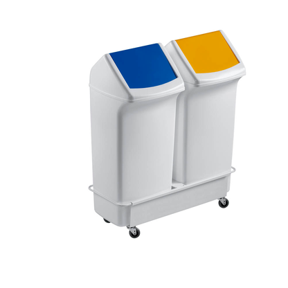 Artikelbild 2 für DURABLE Transportroller Durabin Square Trolley Duo 40 weiß 27,5 x 67,0 x 13,0 cm bis 80,0 kg, Artikelnummer 187296