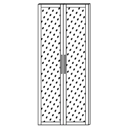 Artikelbild 2 für HAMMERBACHER Türen silber 184,0 cm, Artikelnummer 817551