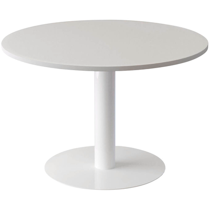 Artikelbild für meet powered by PAPERFLOW Mehrzwecktisch weiß rund, Säulenfuß weiß, 115,0 x 115,0 x 75,0 cm, Artikelnummer 578183