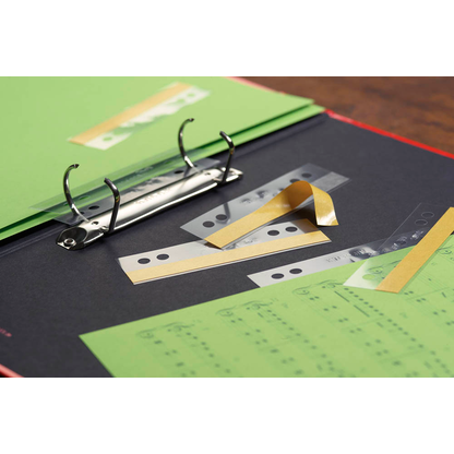 Artikelbild 5 für VELOFLEX Heftstreifen, selbstklebend HEFTFIX® 100er transparent Kunststoff, 100 St., Artikelnummer 494609