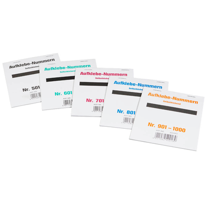 Artikelbild 2 für WOLF & APPENZELLER Klebenummern Zahlen, orange 20,0 x 24,0 mm, 100 Etiketten, Artikelnummer 241067