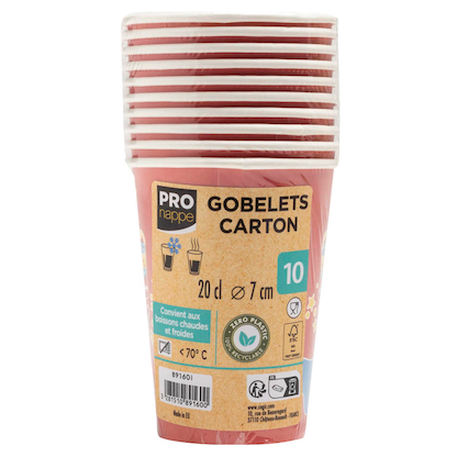 Artikelbild 3 für PROnappe Einweg-Kaffeebecher Superheld mehrfarbig 200,0 ml, 10 St., Artikelnummer 347148