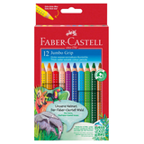 Artikelbild 1 für FABER-CASTELL Jumbo GRIP Buntstifte farbsortiert, 12 St., Artikelnummer 420901
