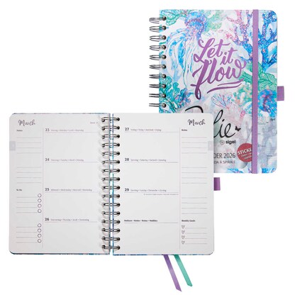 Artikelbild für SIGEL Buchkalender Jolie 2026 Underwater Miracles, 1 St., Artikelnummer 568669