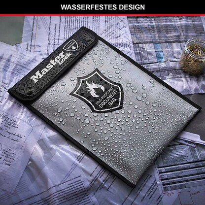 Artikelbild 6 für Master Lock® Dokumententasche DIN A4 schwarz silikonbeschichtet 2,8 cm, 1 St., Artikelnummer 810727