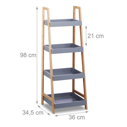 Artikelbild 7 für relaxdays Badregal braun 36,0 x 34,5 x 98,0 cm, Artikelnummer 519597