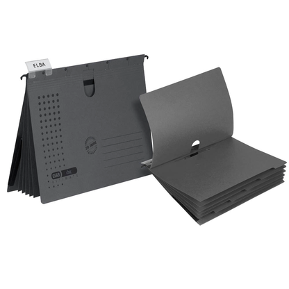 Artikelbild 2 für ELBA Personalhefter chic ULTIMATE Karton anthrazit DIN A4 5x kaufmännische Heftung, 5 St., Artikelnummer 796300