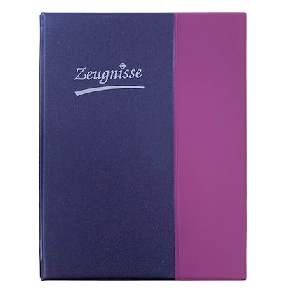 Artikelbild 2 für Idena Zeugnismappe DIN A4, 10 Hüllen violett/blau, 1 St., Artikelnummer 113247