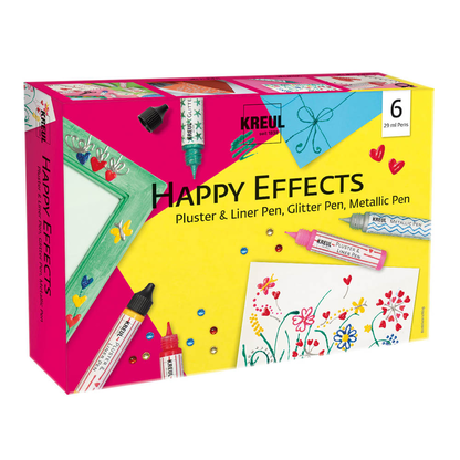 Artikelbild für KREUL Happy Effects Pluster-Pen farbsortiert, 6 St., Artikelnummer 115376