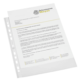 Artikelbild 1 für OXFORD Prospekthüllen DIN A4 transparent genarbt 0,09 mm, 100 St., Artikelnummer 704916