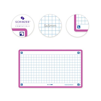 Artikelbild 4 für OXFORD Karteikarten FLASH 2.0 DIN A7 weiß, lila kariert, 80 St., Artikelnummer 371288