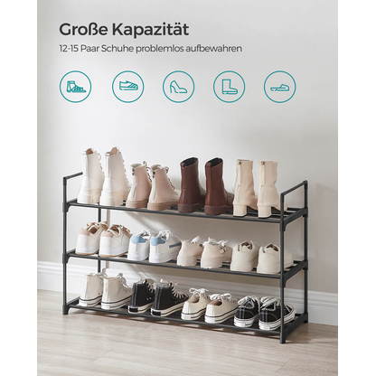 Artikelbild 5 für SONGMICS Schuhregal schwarz 92,0 x 30,0 x 54,0 cm, 1 St., Artikelnummer 438677