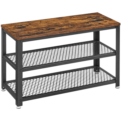 Artikelbild für VASAGLE Schuhbank LBS73X braun, schwarz Holz 73,0 cm, Artikelnummer 262929