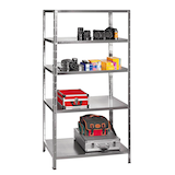 Artikelbild 1 für SCHULTE Schwerlastregal Profiline 19107900-V silber 100,0 x 40,0 x 190,0 cm, Artikelnummer 606228