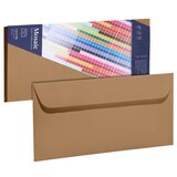 Artikelbild 1 für artoz Briefumschläge Mosaic DIN lang ohne Fenster natur haftklebend 20 St., Artikelnummer 832281