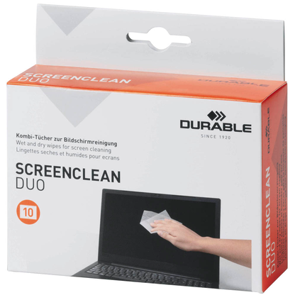 Artikelbild für DURABLE SCREENCLEAN DUO Reinigungs-Set, 1 Set, Artikelnummer 363497