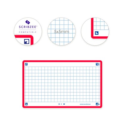 Artikelbild 4 für OXFORD Karteikarten FLASH 2.0 DIN A7 weiß, rot kariert, 80 St., Artikelnummer 371459