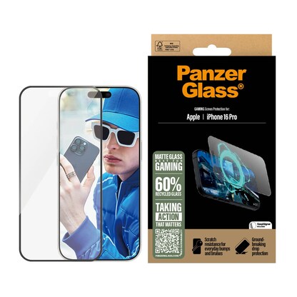 Artikelbild für PanzerGlass™ GAMING Display-Schutzglas für Apple iPhone 16 Pro, Artikelnummer 507568