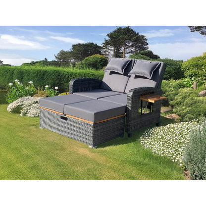 Artikelbild 12 für Garden Pleasure Sonnenliege BARI anthrazit Stahl, Artikelnummer 543993