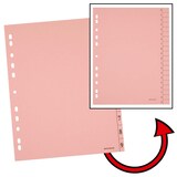 Artikelbild 1 für Trennblätter DIN A4 0-9 rosa, 250 g/qm, 100 St., Artikelnummer 203323